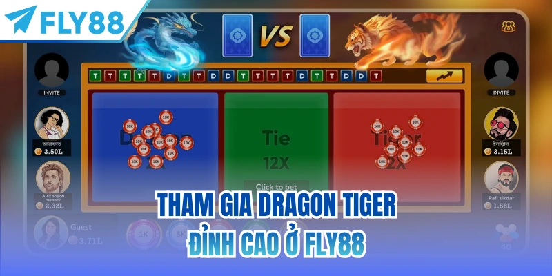 Tham gia Dragon Tiger đỉnh cao ở FLY88